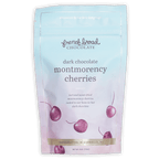 French Broad dark chocolate Montmorency cherries in blue pouch