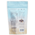 French Broad light blue beige resealable pouch of milk chocolate hazelnut candies