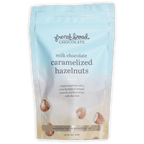 French Broad milk chocolate caramelized hazelnuts pouch, Asheville NC