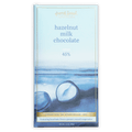 French Broad hazelnut milk chocolate bar 45% cocoa light blue gold trim