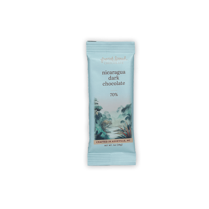 French Broad Mini Bars Nicaragua 70% dark chocolate bar
