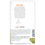 Fresco Ghana 100% white rectangular chocolate bar wrapper with orange and green text and logo