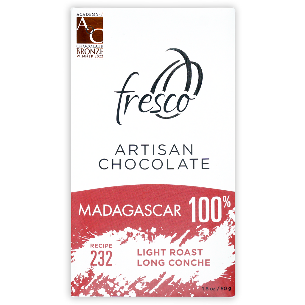 Fresco Madagascar 100% artisan chocolate bar, light roast