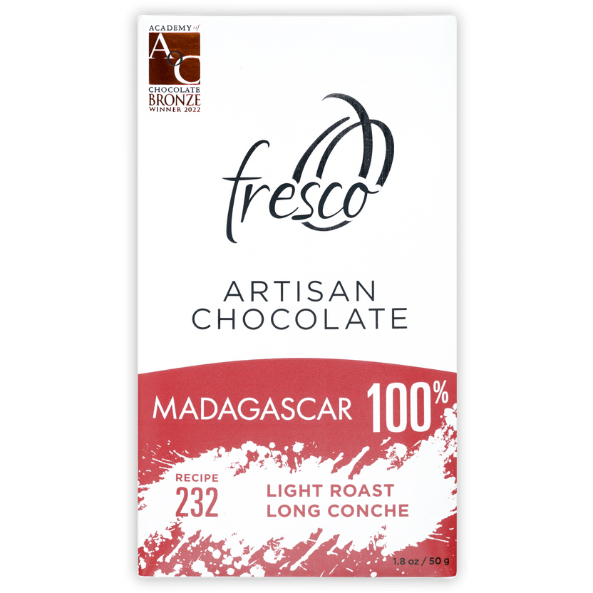Fresco Madagascar 100% artisan chocolate bar, light roast
