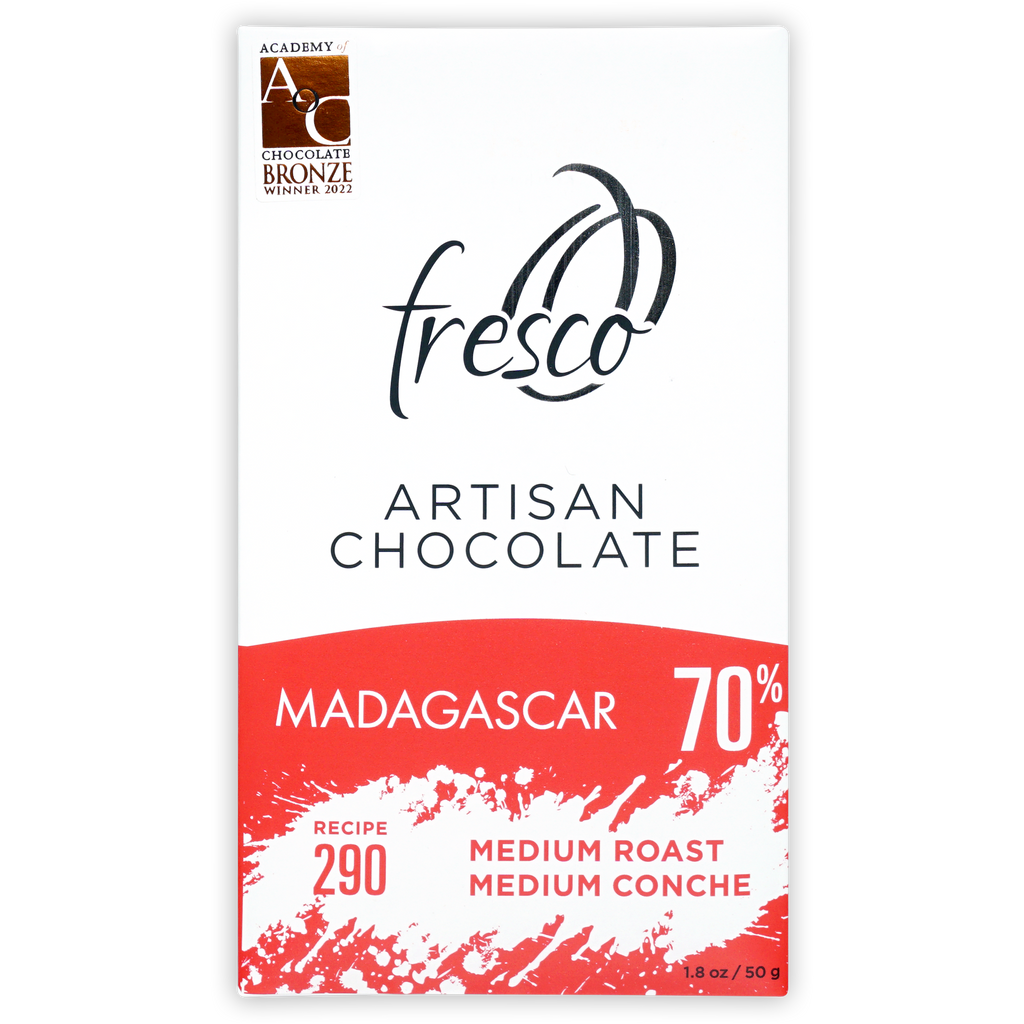 Fresco Madagascar Medium Roast 70% artisan chocolate bar