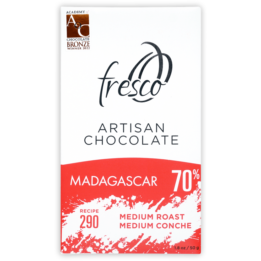Fresco Madagascar Medium Roast 70% artisan chocolate bar