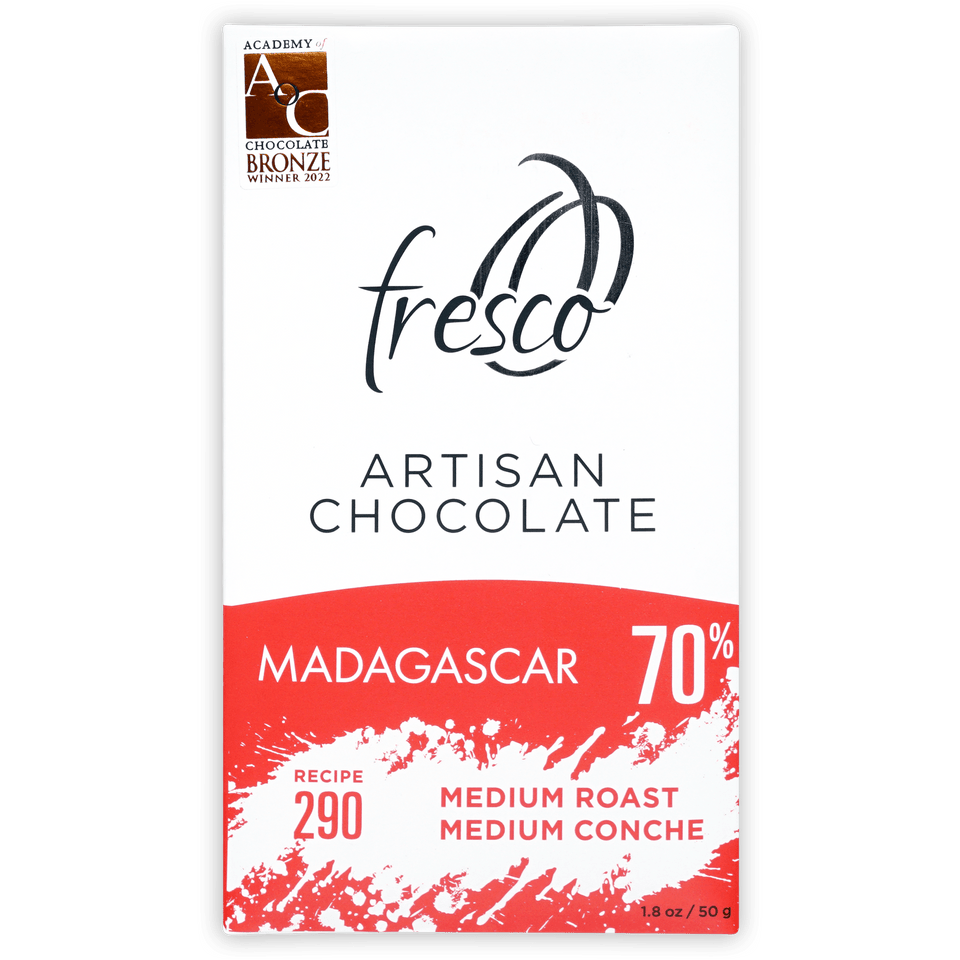 Fresco Madagascar Medium Roast 70% artisan chocolate bar