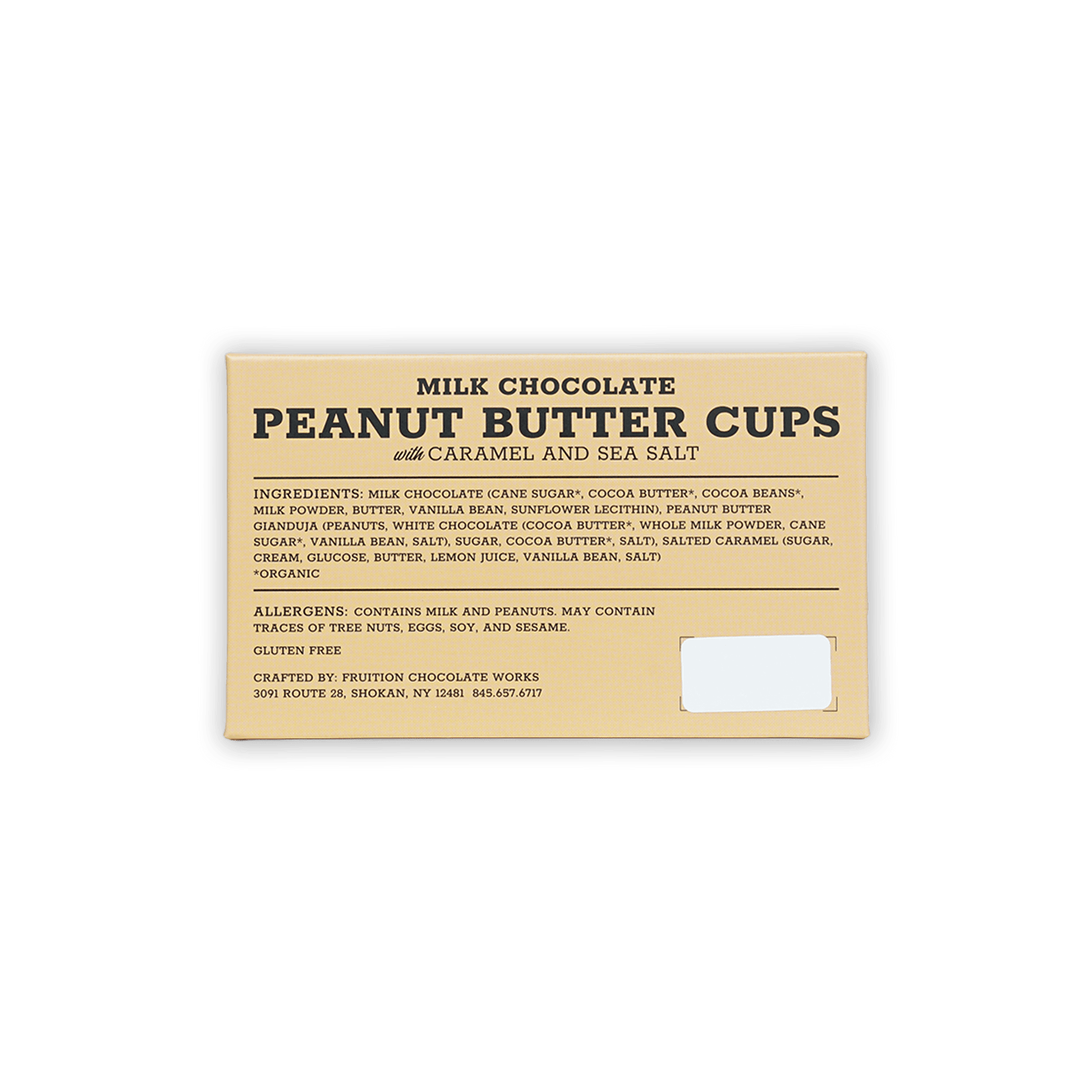 Fruition Chocolate milk peanut butter cups with caramel sea salt, 2 pcs
