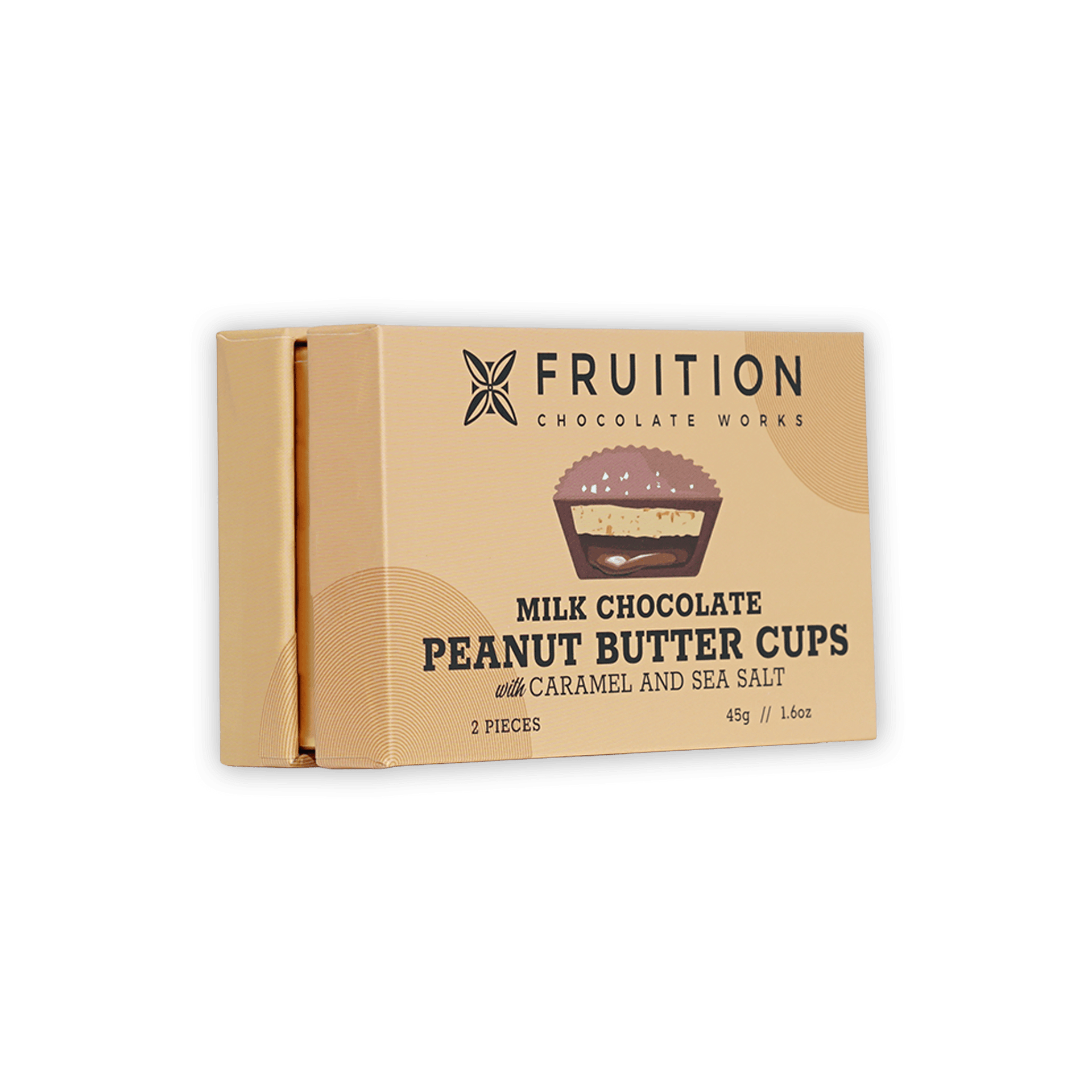 Fruition Chocolate milk peanut butter cups with caramel and sea salt