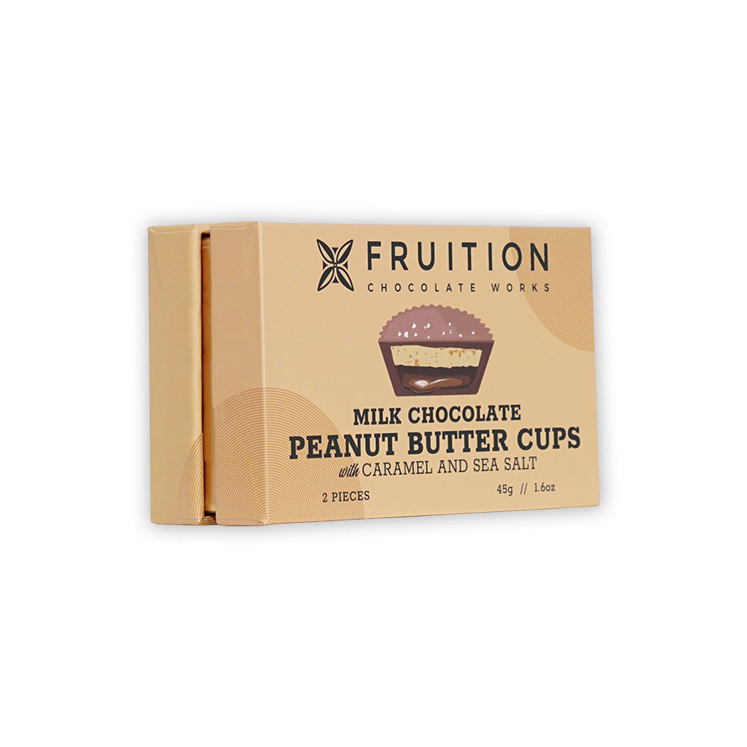 Fruition Chocolate milk peanut butter cups with caramel and sea salt