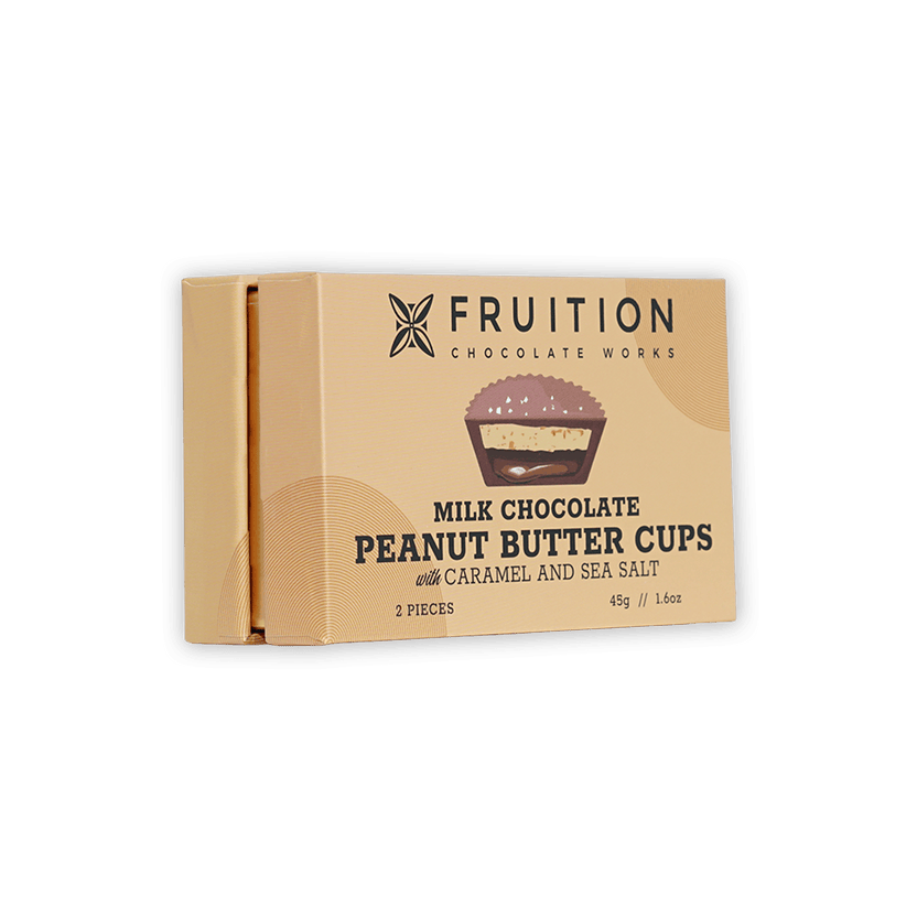 Fruition Chocolate milk peanut butter cups with caramel and sea salt