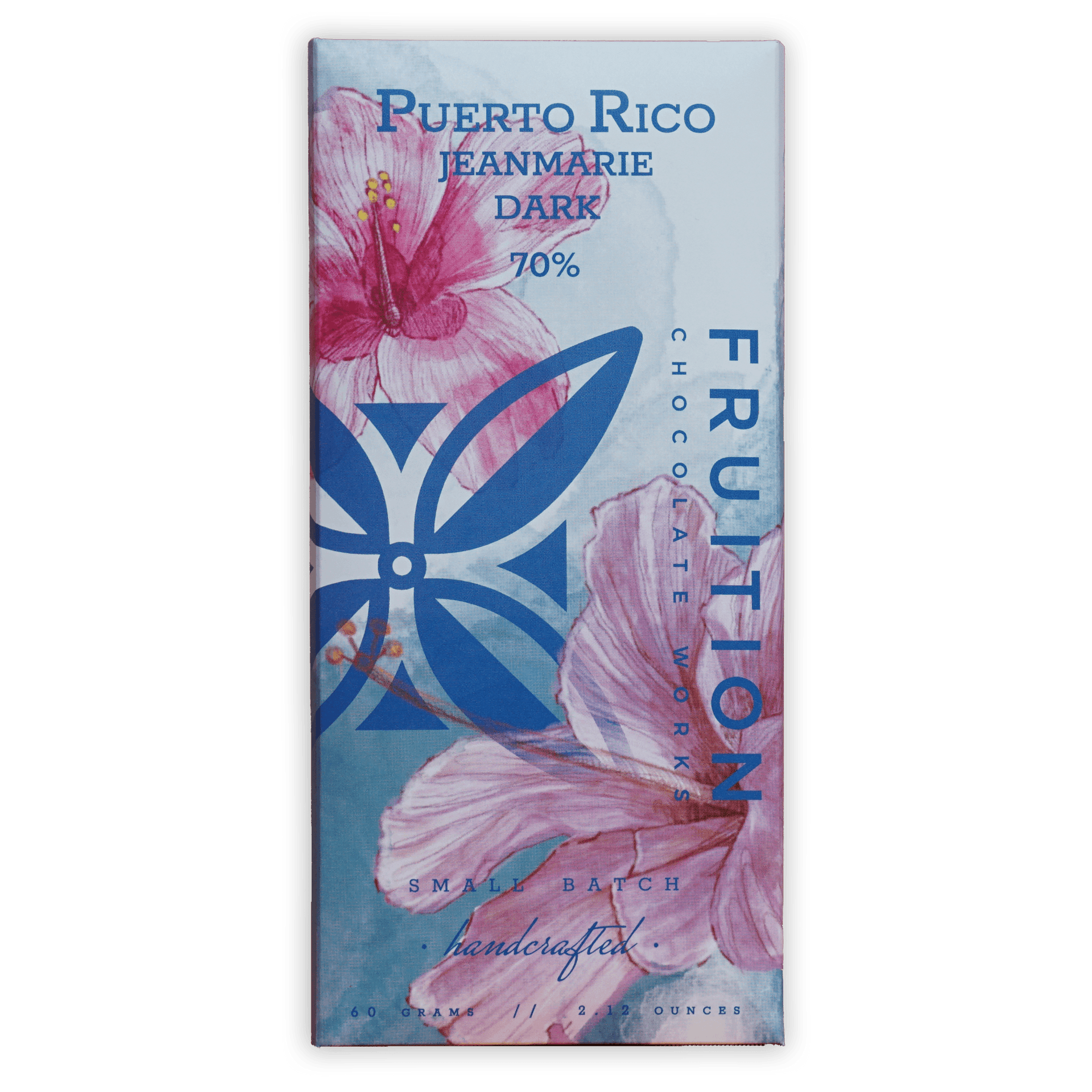 Fruition Dark Puerto Rico Jeanmarie 70% chocolate bar wrapper