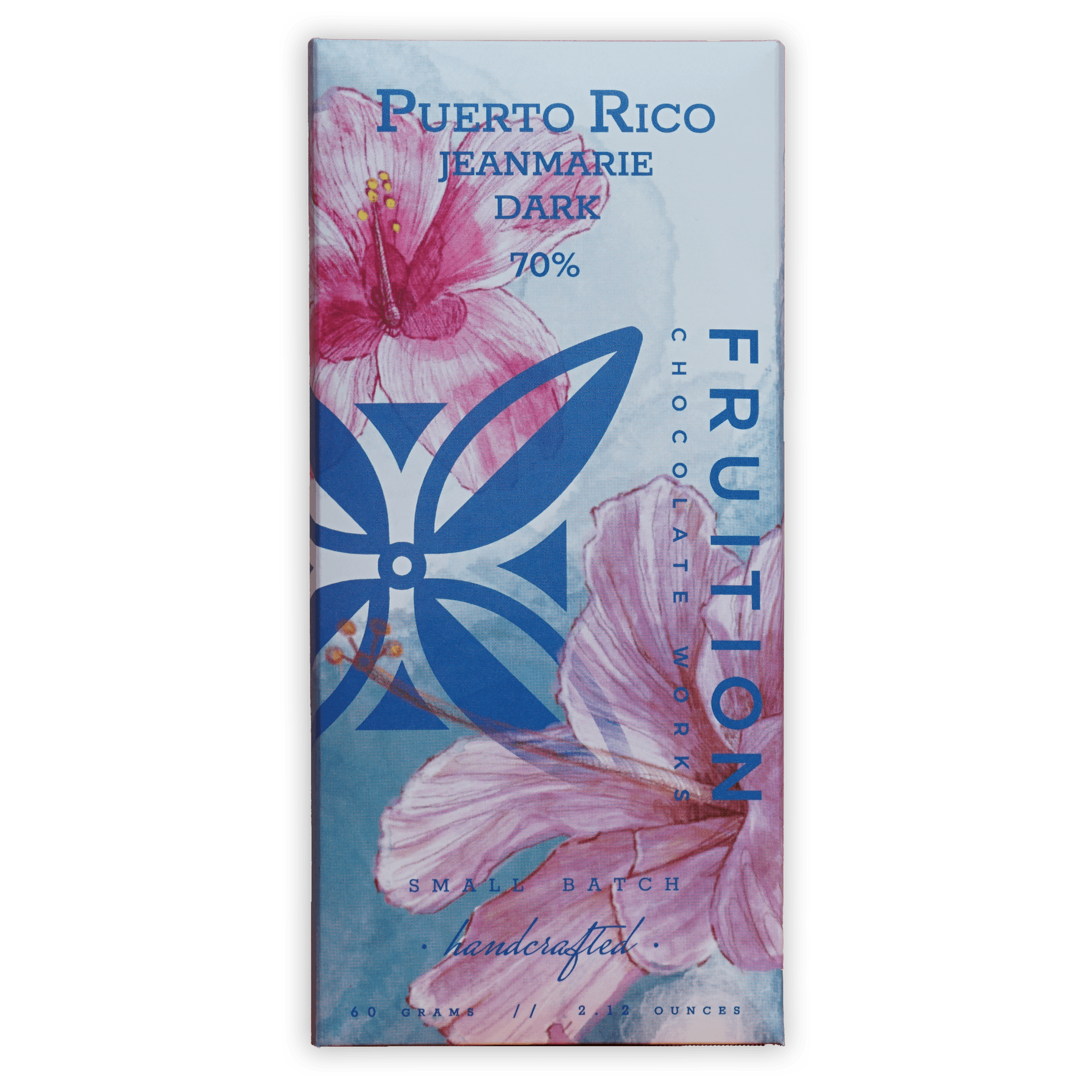 Fruition Dark Puerto Rico Jeanmarie 70% chocolate bar wrapper