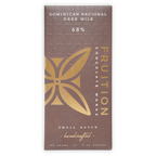 Fruition Dominican Nacional Dark Milk 68% chocolate bar wrapper