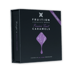 Fruition Passion Fruit Caramels 9 pcs box, gluten free dark chocolate