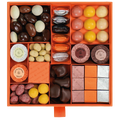 Guido Gobino assorted pralines gift box with colorful luxury chocolates