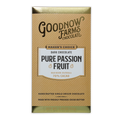 Goodnow Farms Pure Passionfruit 70% dark chocolate bar wrapper