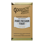 Goodnow Farms Pure Passionfruit 70% dark chocolate bar wrapper
