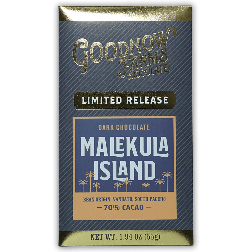 Goodnow Farms Malekula Island 70% cacao dark chocolate bar