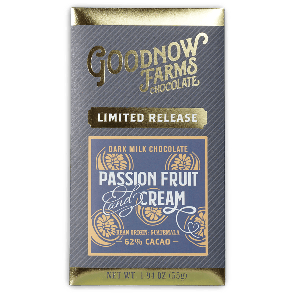 Goodnow Farms Passion Fruit & Cream 62% limited edition chocolate bar