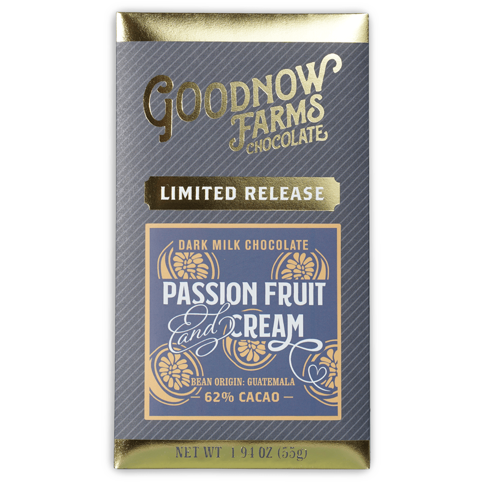Goodnow Farms Passion Fruit & Cream 62% limited edition chocolate bar