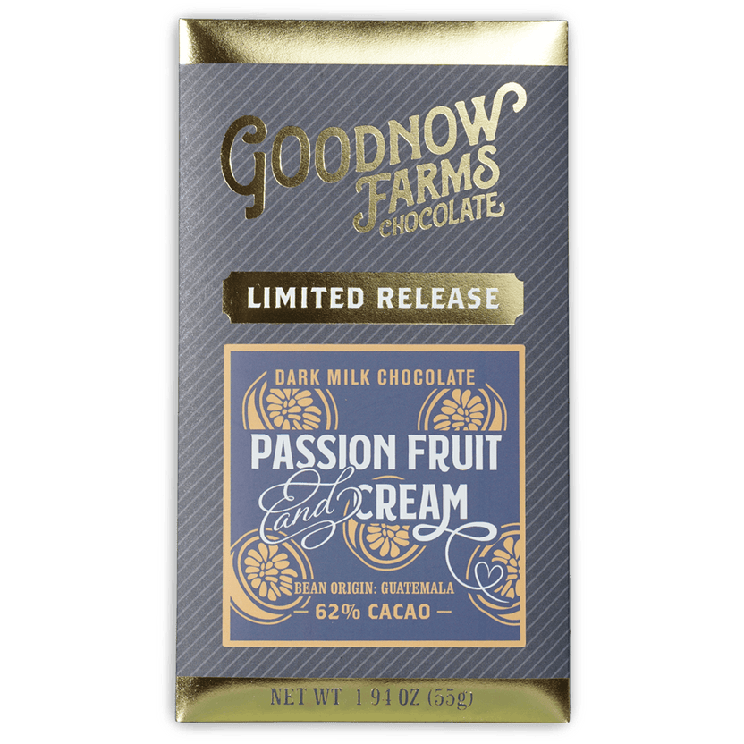 Goodnow Farms Passion Fruit & Cream 62% limited edition chocolate bar