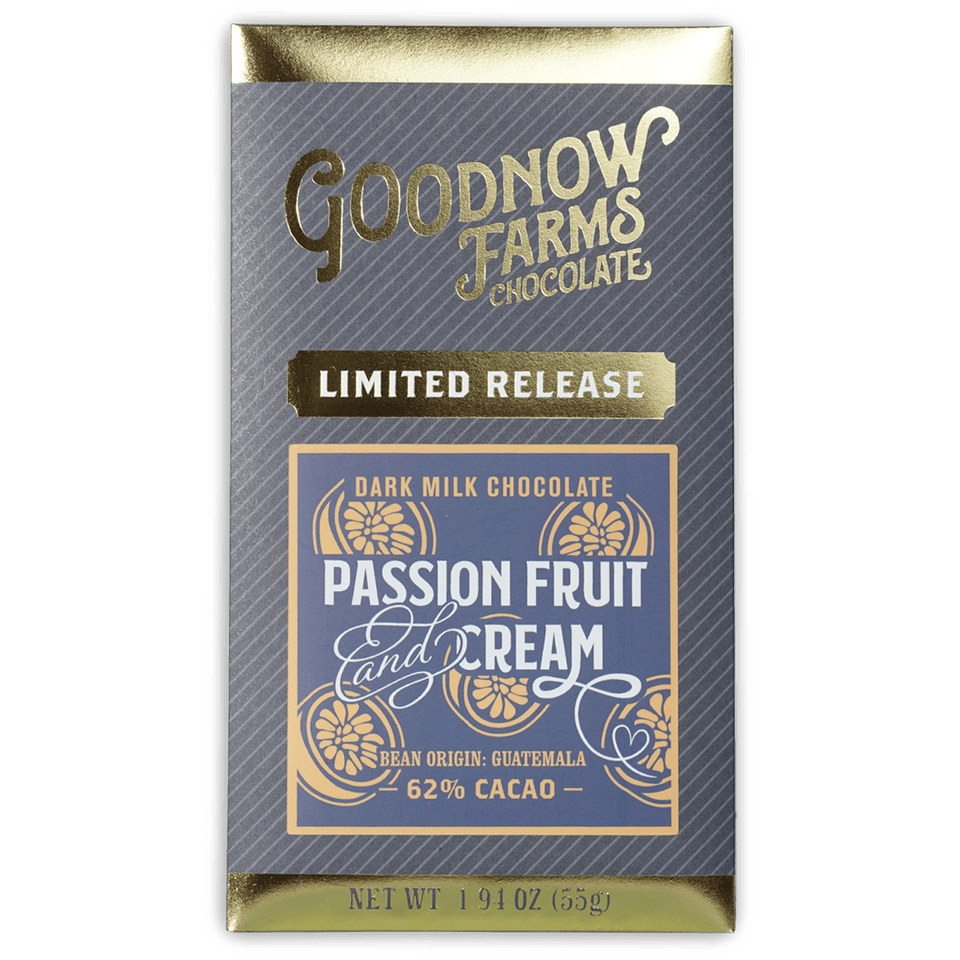 Goodnow Farms Passion Fruit & Cream 62% limited edition chocolate bar
