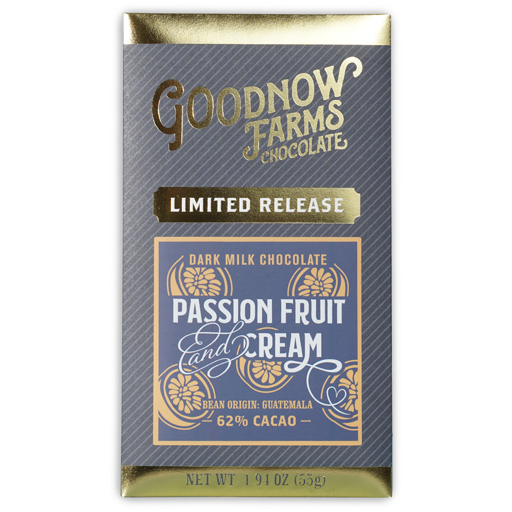 Goodnow Farms Passion Fruit & Cream 62% limited edition chocolate bar