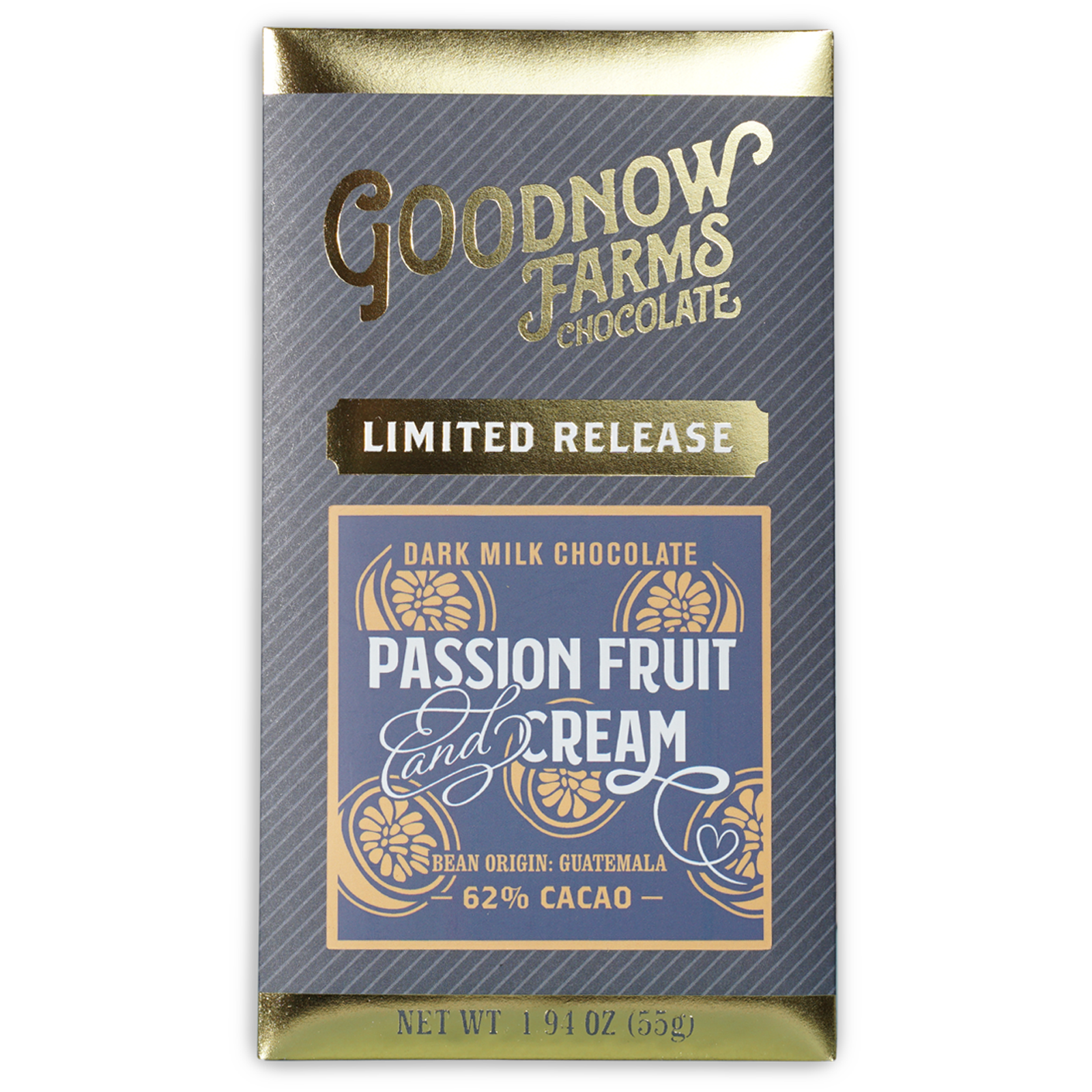 Goodnow Farms Passion Fruit & Cream 62% limited edition chocolate bar