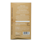 Back of Goodnow Farms Dark Pure Passionfruit 70% gold wrapper with ingredients
