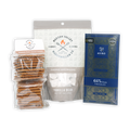 Blue and gold patterned Auro 64% dark chocolate bar in Gourmet S’mores Kit