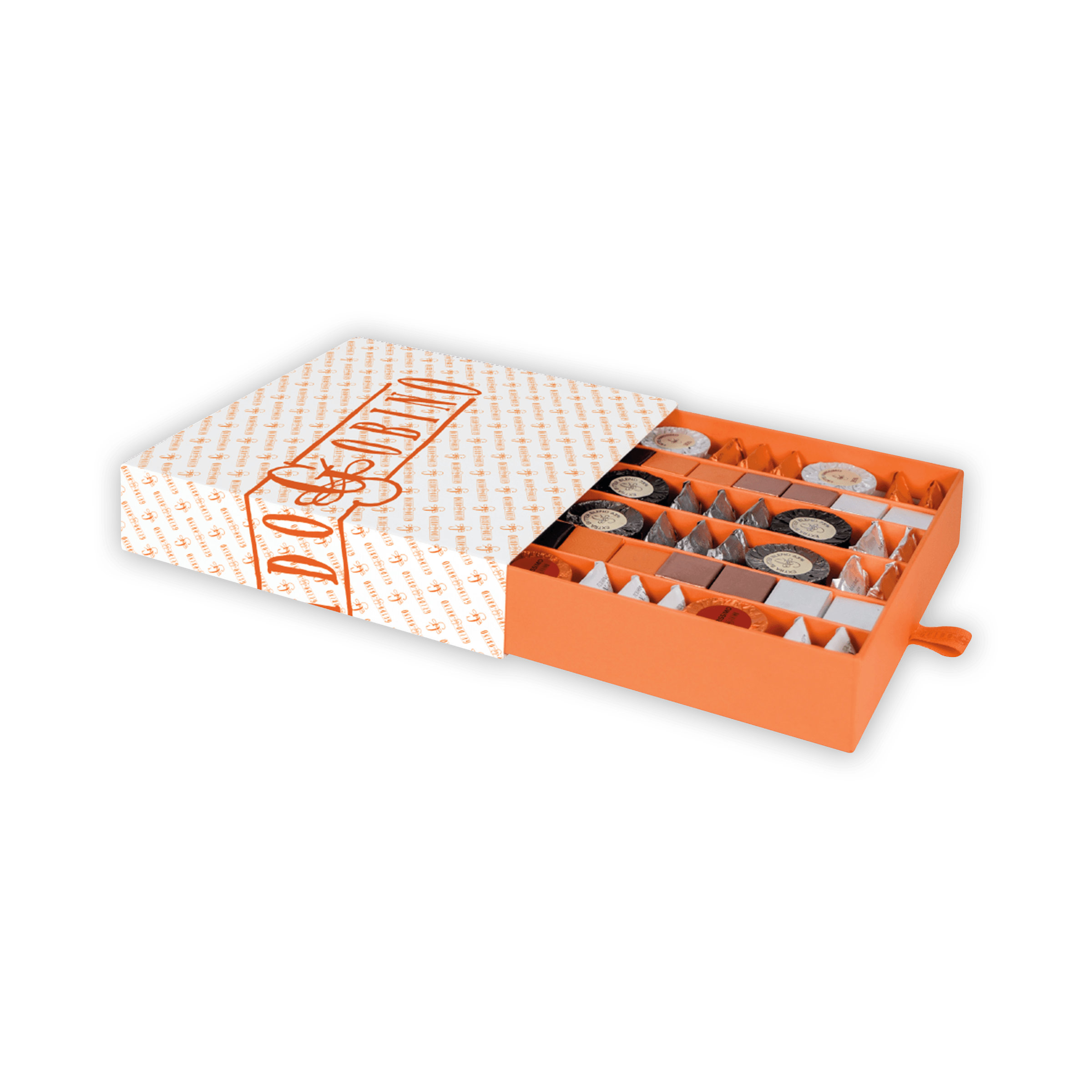 Guido Gobino orange white do cacao assorted chocolate gift box