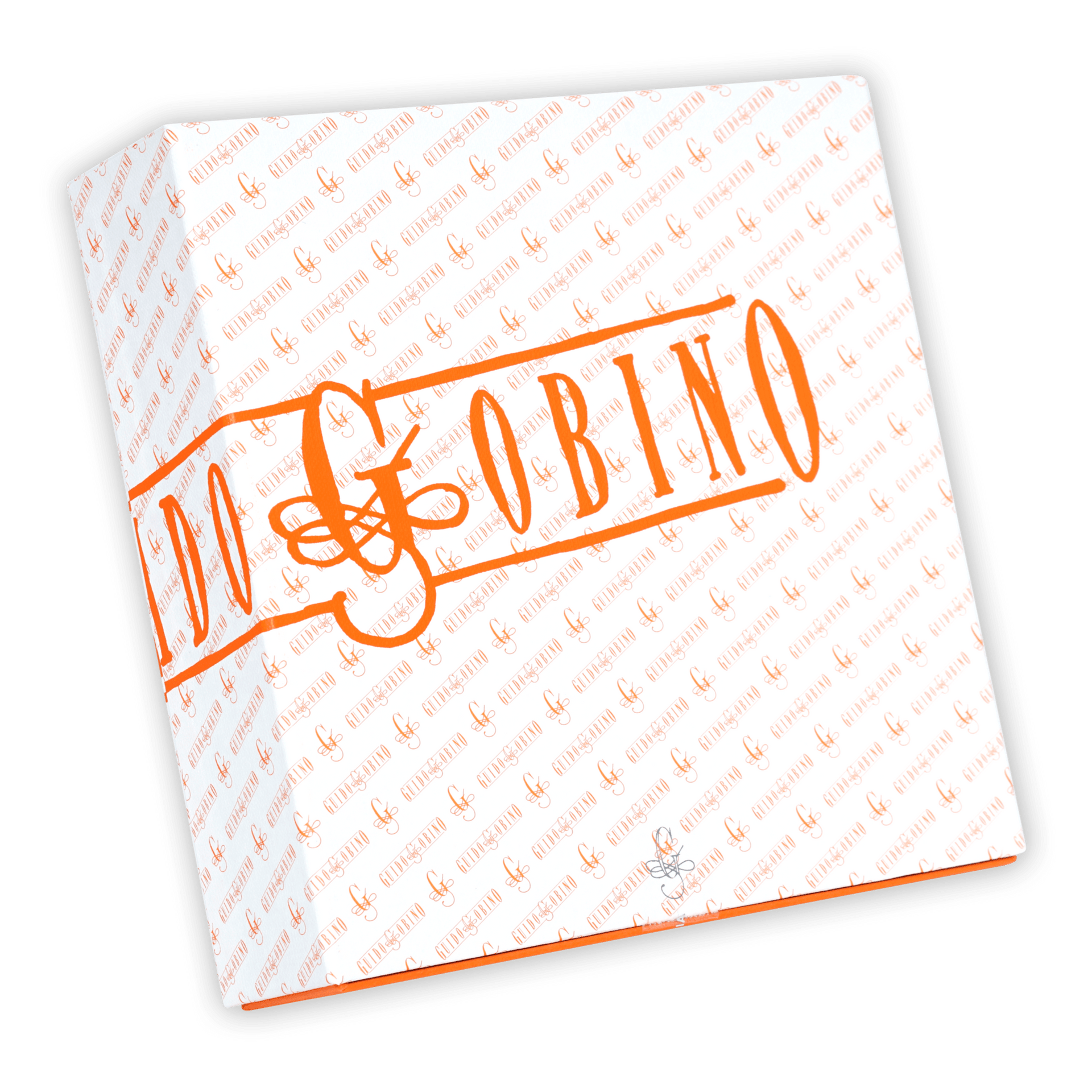 Guido Gobino assorted chocolate selection gift box with orange logo