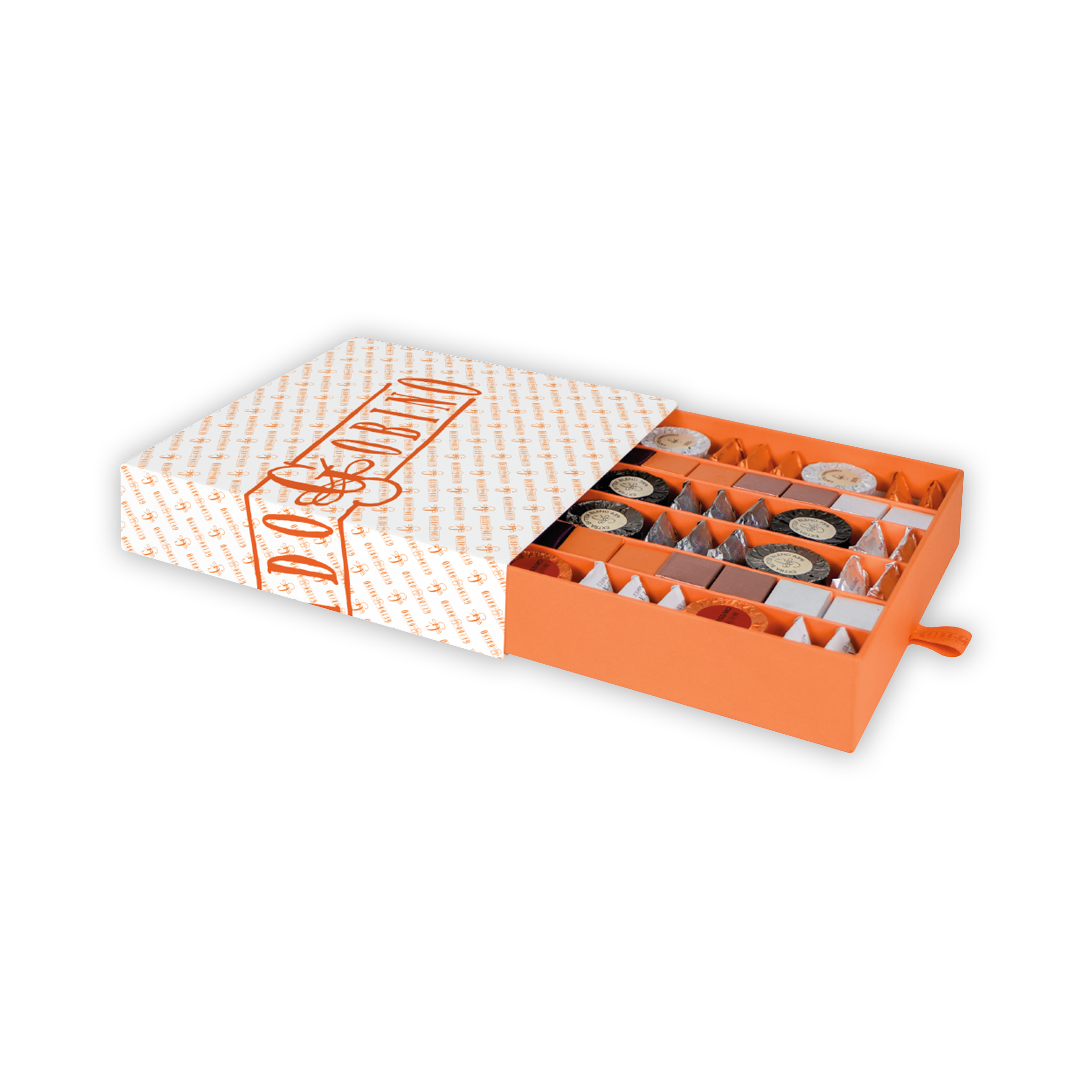 Guido Gobino orange white do cacao assorted chocolate gift box