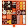 Guido Gobino assorted pralines gift box with colorful luxury chocolates
