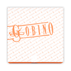 Guido Gobino assorted pralines gift box with white design and orange branding