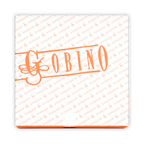 Guido Gobino assorted pralines gift box with white design and orange branding