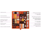 Guido Gobino large assorted pralines gift box with orange luxury gourmet chocolates