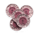 Pink foil-wrapped Guido Gobino Ecuador 70% chocolate disks, 25 pcs
