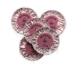 Pink foil-wrapped Guido Gobino Ecuador 70% chocolate disks, 25 pcs
