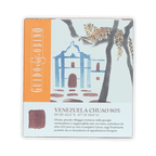 Guido Gobino Venezuela Chuao 80% dark chocolate bar in orange box with leopard