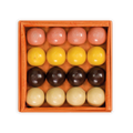 Guido Gobino fruit & spice semisphere truffles in orange box, 32 pcs