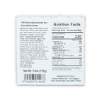 Back of Guido Gobino Fruit & Spice Semisphere box with 1403 assorted pralines nutrition label