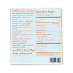 Guido Gobino gianduja chocolate bar 34% with hazelnuts, white box back with nutrition facts