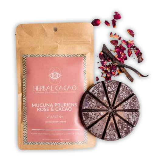 Herbal Cacao Ceremonial Cacao w/ Mucuna Pruriens (Best By: 7/28/24)