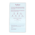 Kakoa Dark Chocolate Pichucalco 76% white vegan packaging with icons