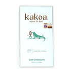 Kakoa Dark Chocolate Tuzantan Chiapas 70% with green iguana