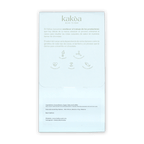 Light blue Kakao 62% dark chocolate with coffee and oat milk packaging