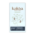 Kakoa 62% dark chocolate bar wrapper with coffee oat milk cacao pod design