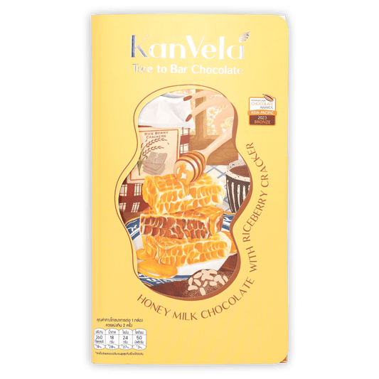 KanVela Honey Milk Chocolate w/ Riceberry Cracker